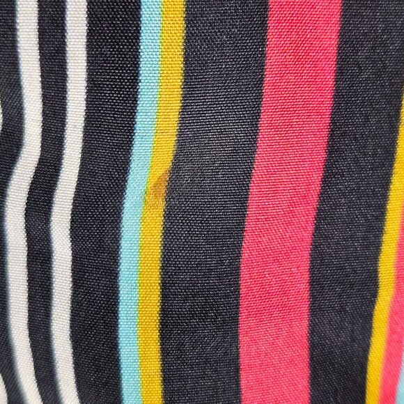 Figue Free Size Silk Colorful Striped Tunic Beetle Print Designer Luxury Artsy - Picture 10 of 10